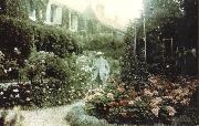 Claude Monet Monet in his garden at Giverny USA oil painting artist